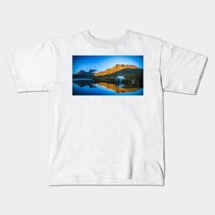 Water Reflections of Cradle Mountain Digital Painting Kids T-Shirt